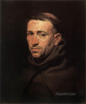 バロック様式のフランシスコ会修道士の頭 ピーター・パウル・ルーベンス Oil Paintings